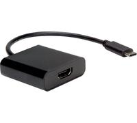 Câble adaptateur Value USB-C® / HDMI USB-C® mâle, Prise femelle HDMI-A 0.10 m noir 12.99.3211 Câble dafficheur USB-C®