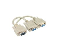 Câble adaptateur VGA en Y, prise VGA sur 2x prise VGA femelle