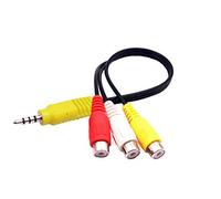 Câble Adaptateur vidéo AV Composite de Rechange pour TV Samsung, 3 RCA vers Adaptateur d'entrée AV 3,5 mm