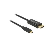 Câble Adaptateur Vidéo DeLOCK 85255 USB Type-C vers DisplayPort 1.2 Mâle/Mâle 1m, Résolution 3840x2160, Compatible Windows/macOS