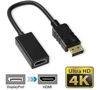 Câble adaptateur vidéo DP Male vers HDMI displayport triple blindage audio haute qualité 1080p