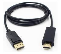 Câble adaptateur vidéo HDMI displayport 1,8 m triple blindage audio haute qualité 1080p
