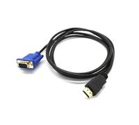 Câble adaptateur vidéo HDMI vers VGA D-SUB mâle, 1M, pour HDTV, moniteur d'ordinateur