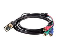 Câble Adaptateur vidéo SVGA vers 3 RCA VGA Console vidéo projecteur 2211