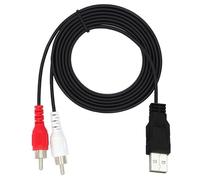 Câble adaptateur vidéo USB 2.0 mâle vers 2RCA mâle 1,5 m