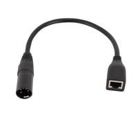 Câble Adaptateur XLR 5 Broches RJ45, XLR 5 Broches Mâle vers RJ45 Femelle, XLR Mâle vers RJ45 Femelle Adaptateur Ethernet 5 Broches, 30 CM