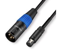 Câble adaptateur XLR mâle vers mini XLR femelle pour casque audio,câble d'interconnexion XLR mâle à 3 broches vers mini XLR femelle à 3 broches,1 M.[J423]