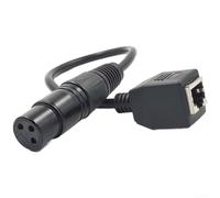 Câble Adaptateur XLR pour vers pour rj45 DMX512 27cm Câble Adaptateur(Female head)