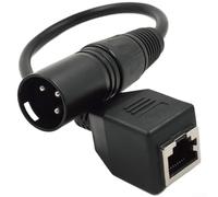 Câble Adaptateur XLR pour vers pour rj45 DMX512 27cm Câble Adaptateur(male head)