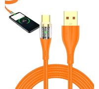 Câble Affichage USB C | Cordon De Charge Rapide 120W Multifonction | Données 480Mbps, Nylon Tressé pour Tablettes Et Ordinateurs Portables | pour Camping, Travail, École, Entreprise & Quotid