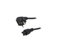 Câble AK-NB-08A CEE 7/7 (E/F) mâle coudé, IEC C5 femelle 1m AKYGA