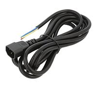 Câble AK-OT-10C 3x1mm² IEC C14 mâle, câbles PVC 3 mètres noir 10A AKYGA