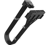 Akasa 90 Degree 12VHPWR Cable 12+4 Pin to 3 x 8 Pin Male to Female, 16AWG, 30cm (Black), Maximum 600W, Compatible with RTX 4090 4080 4070Ti 3090Ti Graphics Card with Legacy PSU, AK-CBPW31-30BK
