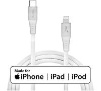 Câble USB-C vers Lightning Certifié MFI Charge Synchronisation Akashi 1m Blanc