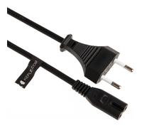 Cable Alimentation 2 Pin C7 Fiche Bipolaire Cordon Compatible Avec Samsung, Jvc, Phillips, Lg, Sharp, Sony, Tv, Secteur Impri[G28]