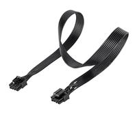 Câble Alimentation 8 pin PCIe pour Carte Graphique - Câble PCI Express 8 Broches mâle vers PCIe 6+2 mâle - Compatible Seasonic Corsair PSU, Alimentation PC MSI, câble GPU 18AWG modulaire