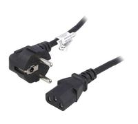 Cable alimentation angulaire vers C13 femelle 3m