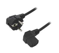 Cable alimentation angulaire vers C13 femelle angle 90 1.5m