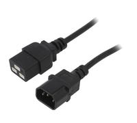 Cable alimentation C14 male vers C19 femelle 1.8m