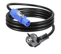 Câble Alimentation fiche UE 3 pôles vers PowerCon NAC3MPA, 2,5mm² 13AWG 25A 1,2m 4pieds pour écrans LED et éclairage de scène