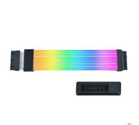 Câble alimentation - Lian-Li Strimer Wireless - 20/24 broches - 0.2m - Noir/Blanc