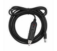 Câble Alimentation Prise Allume Cigare 12V vers DC 5,5x2,5mm 10A 120W 1,5M | Cordon 1,5m avec Fil Cuivre 18 AWG, Fusible 10A et Connecteur Universel 5,5x2,5mm pour les Aappareils de Voiture 12V