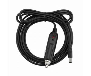 Câble Alimentation Prise Allume Cigare 12V vers DC 5,5x2,5mm 10A 120W 1,5M | Cordon 1,5m avec Fil Cuivre 18 AWG, Fusible 10A et Connecteur Universel 5,5x2,5mm pour les Aappareils de Voiture 12V