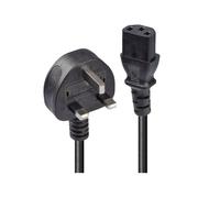 Câble alimentation prise UK (M) vers IEC 60320 C13 (F) - Longueur 1.8m - Noir - Cordon secteur pour ordinateur de bureau, écran, onduleur