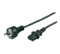 Câble Alimentation Schuko mâle droit - IEC-320-C13 Droit 1.5 m HDEO noir