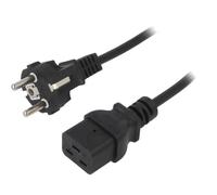 Cable alimentation vers C19 femelle 1.8m