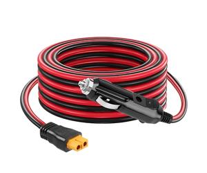 Câble allume-cigare 12 V/24 V vers XT60 3 m 16 AWG DC Adaptateur XT60 Chargeur de voiture pour BLUETTI Power Station EB55/AC2A/AC70, Anker 757/767, Solix C200 C300 Générateur solaire ECOFLOW DELTA 2/3