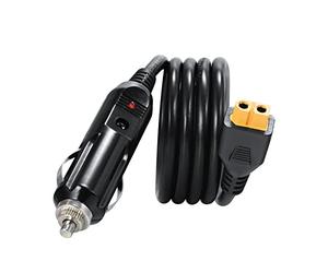 Câble allume-cigare 12 V 24 V vers XT60 - Adaptateur de chargeur de voiture compatible avec station d'alimentation portable au lithium - Modèle Arcraft Charge, largement utilisé pour voiture, bus,