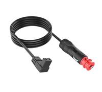 Câble Allume Cigare 12V pour Glacière Électrique 1.2M Cordon d'Alimentation Câble de Charge pour Prise Cigare Compatible avec Alpicool Mobicool Vevor et Autres Réfrigérateurs de Voiture (Noir)
