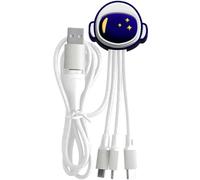 Câble Andy XXL USB C/microUSB & USB C & Lightning 2A 1m Astro Yello Koko
