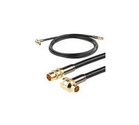 Câble antenne coaxial HDTV Premium 105 dB à connecteur coudé 90° - 2 m