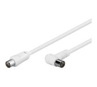 Câble Antenne - GOOBAY - 1.5 m - Blindé - Connecteur droit - Connecteur coudé 90°