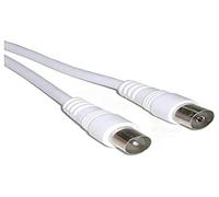 Câble antenne TV COAXIAL Flexible 1.5 M Blanc