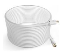 Câble Antenne TV - LINQ - Mâle Femelle - 10m - Coaxial 9.5mm - PVC Blanc