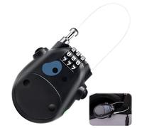 Câble antivol à code - Mini cadenas pour vélo enfant, trottinette électrique, casque et bagages - Antivol léger à câble rétractable pour e-scooter, vélo et roller avec combinaison chiffrée