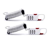 Câble antivol à combinaison à 3 chiffres pour casque de vélo et moto - Mini cadenas à code portable avec fil d'acier pour voyage en plein air (2 pièces/lot)
