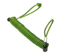 Câble antivol à ressort rétractable pour vélo, scooter, camping-car, canne à pêche, planche de surf, poussette, outil de sécurité anti-perte avec cadenas (1,2 m, vert)