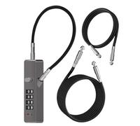 Câble antivol - Câble antivol pour vélo | Antivol haute sécurité | Combinaison de chaîne haute sécurité résistante aux intempéries non coupable | Câble à combinaison pour vélo, VTT, vélo électrique