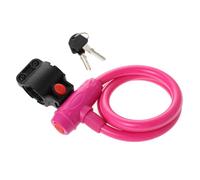 Câble Antivol de Vélo en Métal Rose, Chaîne Anti-effraction | Usage Intérieur et Extérieur, Haute Résistance à Coupe, pour Vtt, Atv et Tondeuse, Verrouillage Propre
