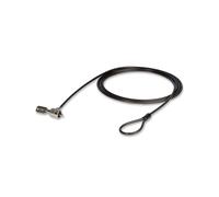 Câble Antivol Lindy 21150 Noir 2m pour Ordinateur Portable, Serrure à Clé (2 clés), Matériaux Plastique/PVC/Acier, Conformité REACH/RoHS/California Proposition 65