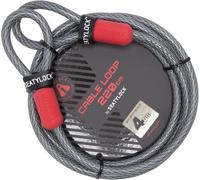Câble Antivol Pour Vélo ¿ Câble Antivol Triple Tressé En Acier Avec Boucles Pour La Sécurité Du Vélo ¿ Ajustement Universel ¿ Grand Câble De Verrouillage Flexible Pour Cadenas En U Lock D