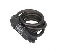 Câble antivol pour vélo - Longueur : 1,8 m - Combinaison à 5 chiffres - Convient pour l'intérieur et l'extérieur - Utilisation multi-sites (1,2 m)