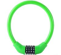 Câble antivol robuste de 11,5 mm en fil d'acier renforcé avec tête antivol en alliage de zinc, étanche et résistant aux intempéries, pour vélo, moto, vélo électrique et porte (vert B)