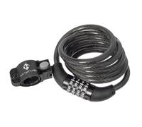 Câble antivol spiralé avec code numérique, 1,5 mètre, DS 8.15 de M-WAVE