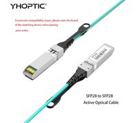 Câble AOC 25GB SFP OM3/2 5M/7M/10M/20M 25GB ASE Câble optique actif SFP (AOC) pour Cisco, MikroTik, Ubiquiti etc. Commutateur Fibre Optique 7M