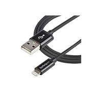 Câble Apple Lightning vers USB pour iPhone 5 / iPod / iPad de 1 m - M/M - Noir (USBLT1MB) - Câble Lightning - Lightning mâle pour USB mâle - 1 m -